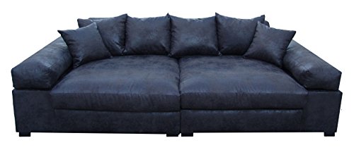 Big Sofa Couch Garnitur SCHWARZ XXL Megasofa Riesensofa Wohnlandschaft Ultrasofa