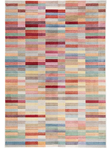 benuta Teppich Visconti Multicolor 120x180 cm | Moderner Teppich für Wohn- und Schlafzimmer