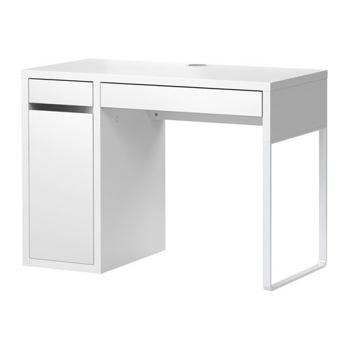 IKEA MICKE Schreibtisch in weiß; (105x50cm)