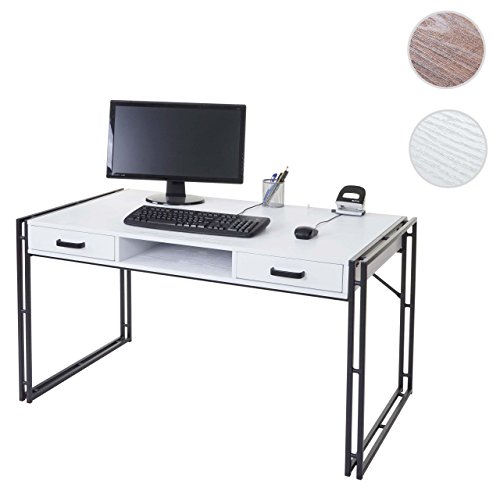 Schreibtisch HWC-A27, Bürotisch Computertisch, 121x70cm 3D-Struktur