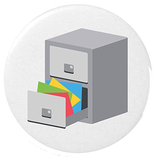 Aktenschrank Emoji 25 mm Anstecker / File Cabinet Emoji 25mm Button Badge