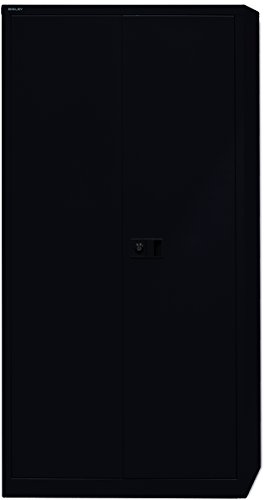 Bisley E782A04 - Büroschrank - 4 Borde - 2 Türen - Schwarz