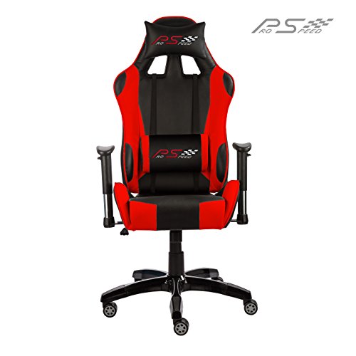 Racing Bürostuhl F1x, ProSpeed Gaming chair, Chefsessel mit Armlehnen, Gaslift SGS geprüft, Wippfunktion, 6 Farbvarianten