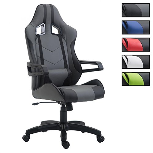 CARO-Möbel Gaming Drehstuhl Play Bürostuhl PC Schreibtischstuhl Chefsessel Racer, Höhenverstellbar Wippmechanik