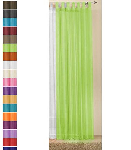Transparente einfarbige Gardine aus Voile, viele attraktive Farben, 61000