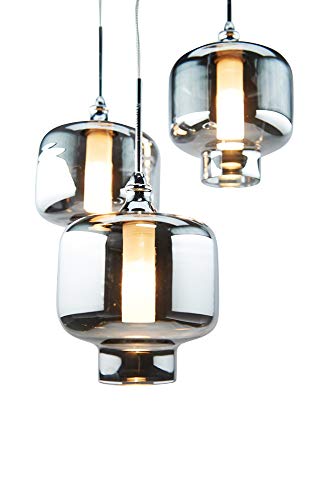 Höhenverstellbare LED HÄNGELEUCHTE VITREA chrom/stilvoll und elegant/Blickfang für Ihr Zuhause