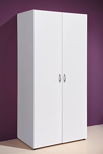 AVANTI TRENDSTORE - Balu 2 - Kleiderschrank, in 2 verschiedenen Farben verfügbar, ca. 80x177x52 cm (Weiss)