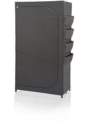 Leifheit Kleiderschrank Flex, Stoff, schwarz, 50 x 90 x 160 cm