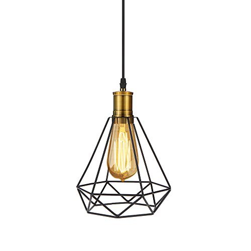 Tomshine LED Hängeleuchte Vintage Kupfer Pendelleuchte Industrial E27 Retro Deckenleuchte Loft Lampe für Wohnzimmer Esszimmer