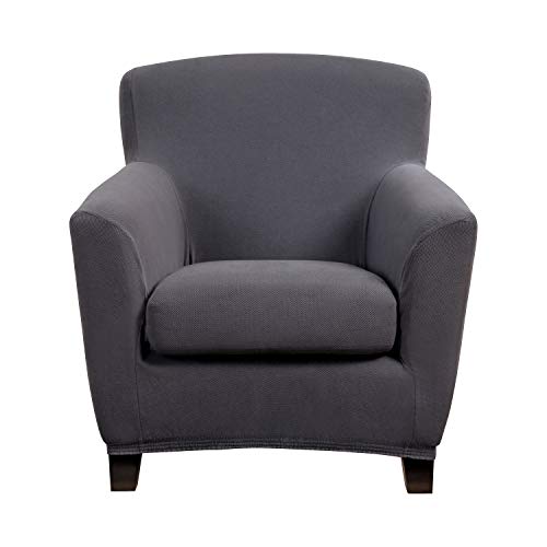 Bellboni Couchhusse für Einsitzer Couchsessel oder Loungesessel, Sofabezug, bi-elastische Stretchhusse, Spannbezug für viele gängige Einer Sessel