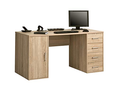 Maja Möbel Schreib- und Computertisch Stord Sonoma-Eiche Oder Weiß