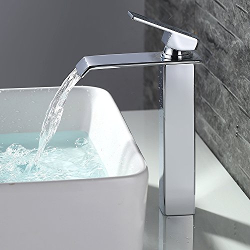 Homelody Wasserhahn hoch Armatur Bad Wasctisch Waschbecken Mischbatterie Hoher Waschtischmischer