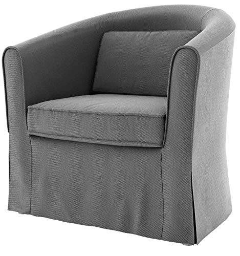 TLY Tullsta Sesselbezug für IKEA Tullsta Sessel, Ersatzbezug grau